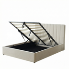 Double Ottoman Storage Bed with Memory Foam Mattress (5 COLOUR CHOICES)