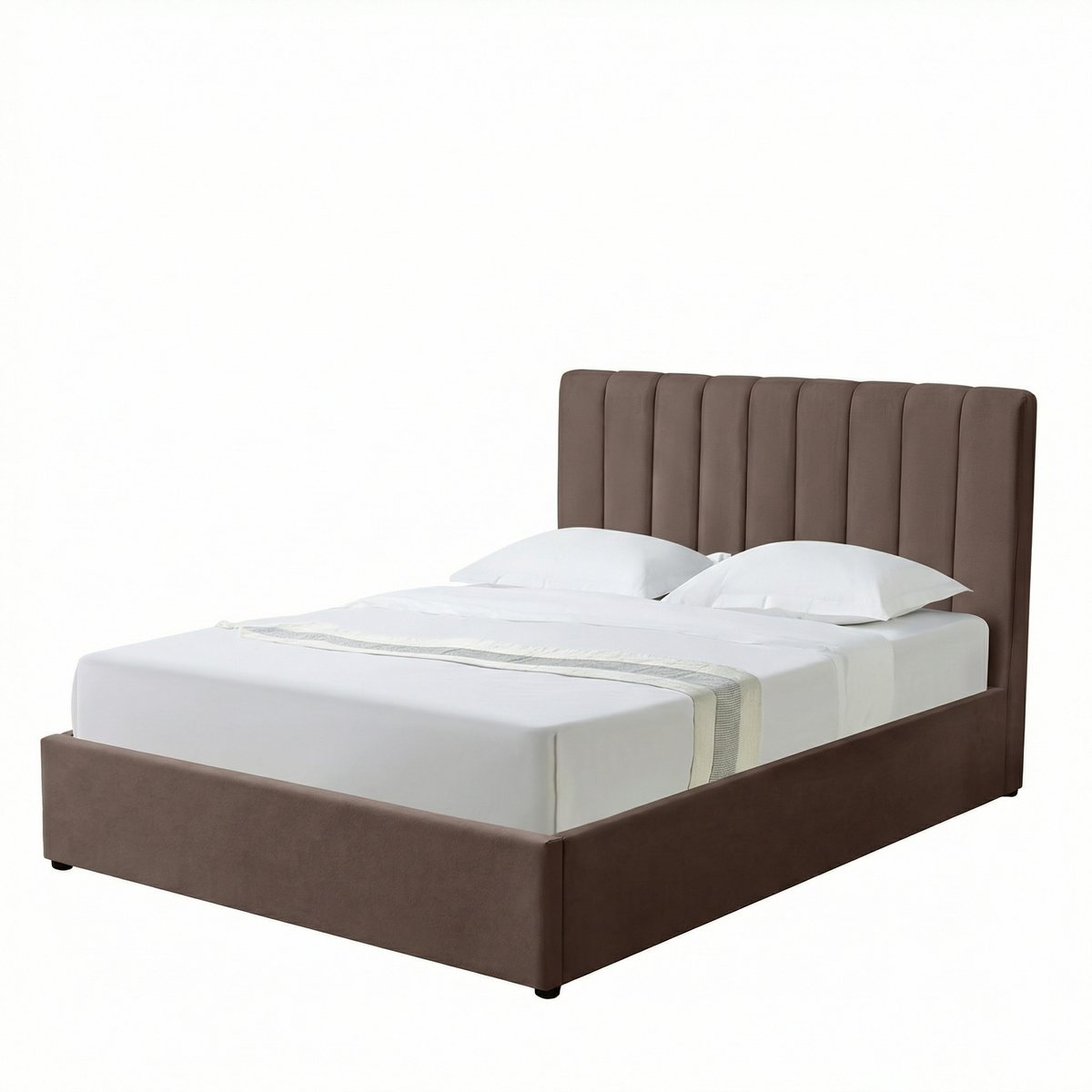 Double Ottoman Storage Bed with Memory Foam Mattress (5 COLOUR CHOICES)
