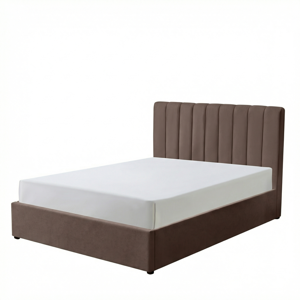 Double Ottoman Storage Bed with Memory Foam Mattress (5 COLOUR CHOICES)