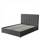 Double Ottoman Storage Bed with Memory Foam Mattress (5 COLOUR CHOICES)