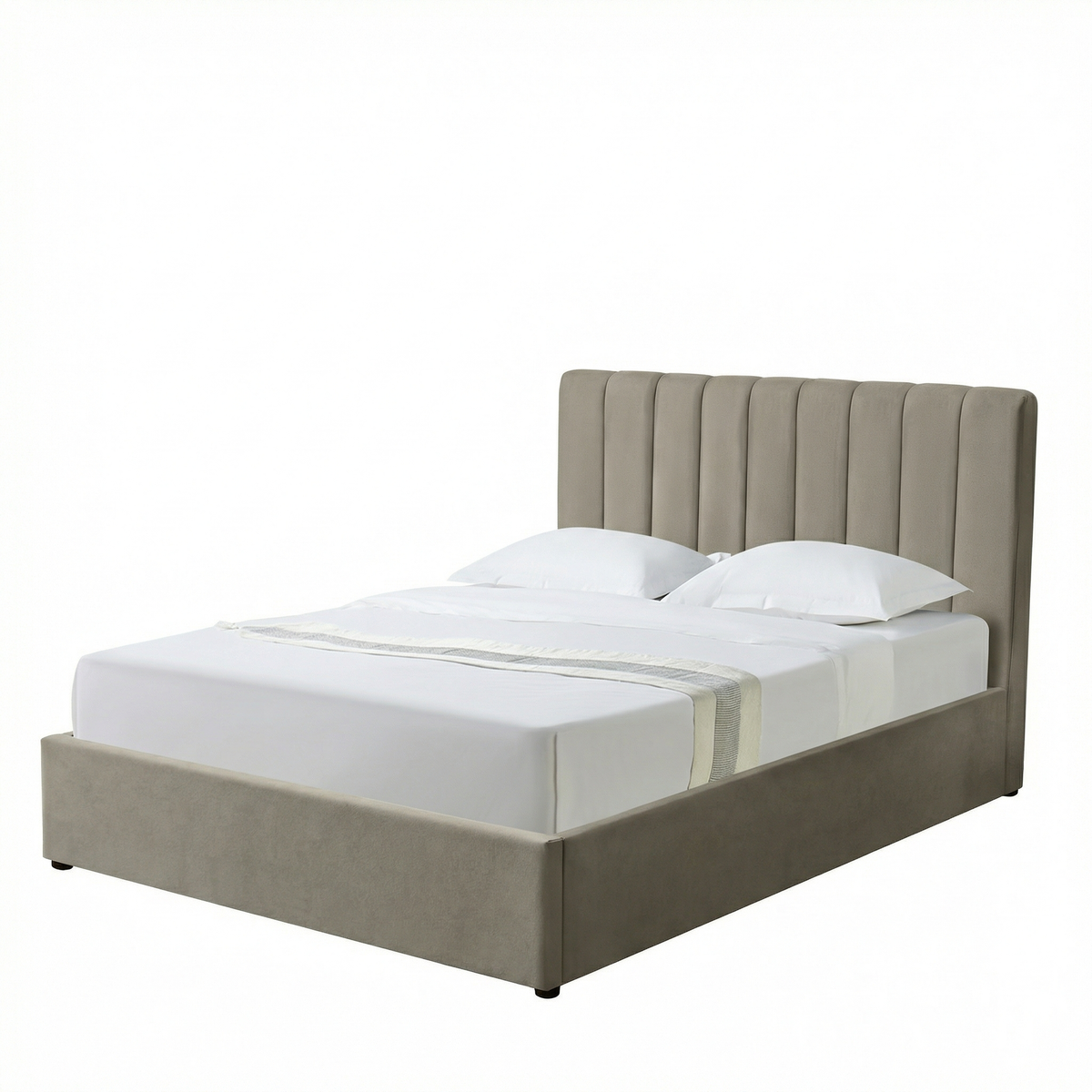 Double Ottoman Storage Bed with Memory Foam Mattress (5 COLOUR CHOICES)
