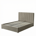 Double Ottoman Storage Bed with Memory Foam Mattress (5 COLOUR CHOICES)