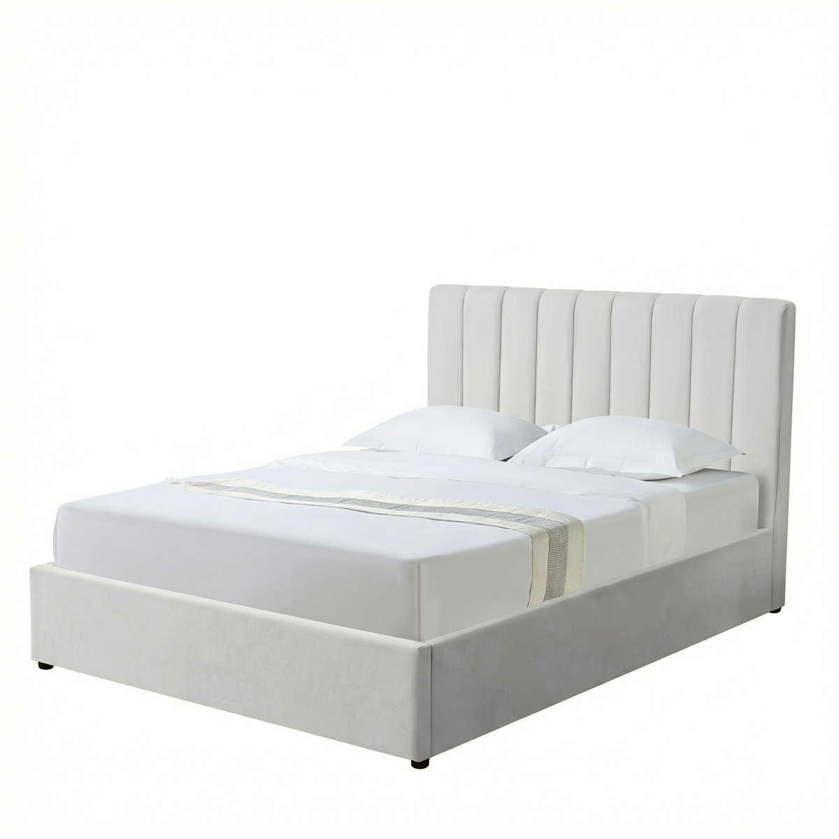 Double Ottoman Storage Bed with Memory Foam Mattress (5 COLOUR CHOICES)