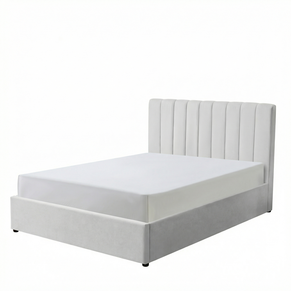 Double Ottoman Storage Bed with Memory Foam Mattress (5 COLOUR CHOICES)