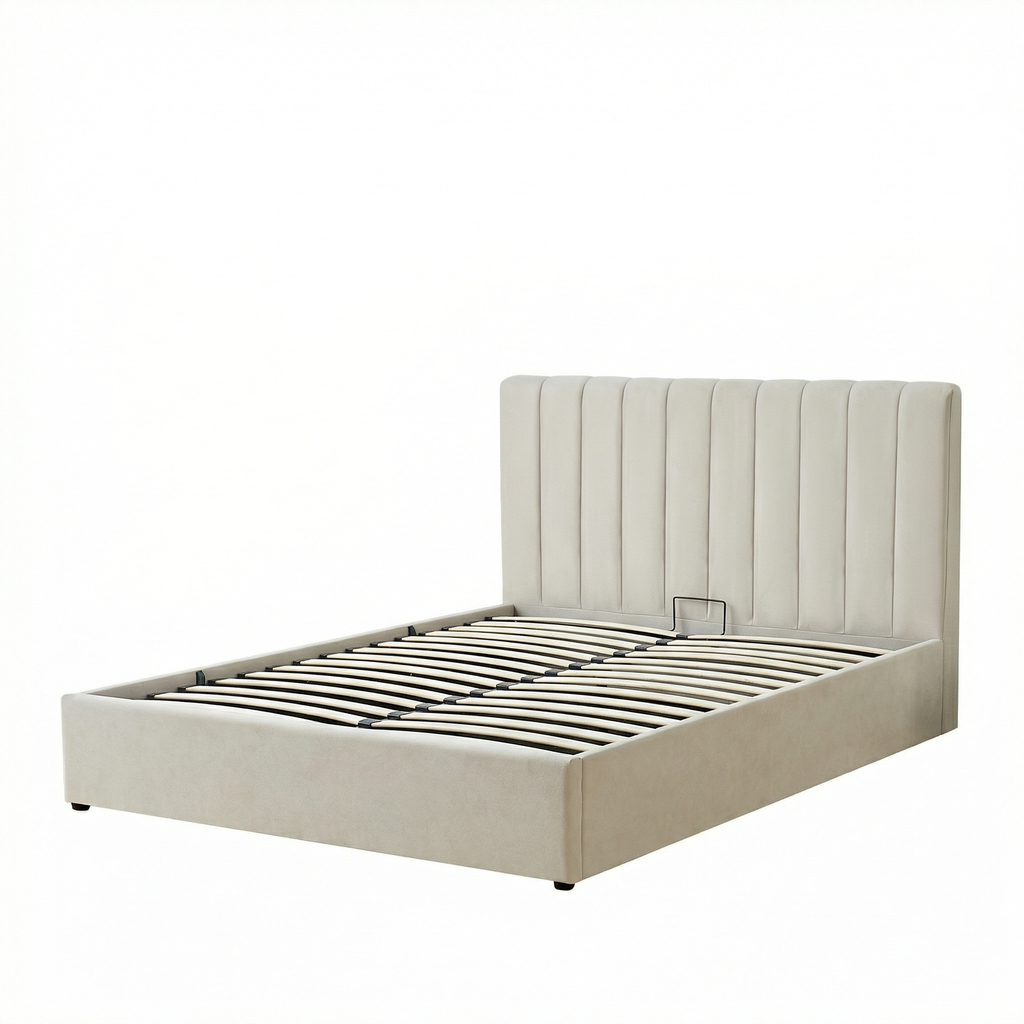 Kingsize Ottoman Storage Bed with Memory Foam Mattress (5 COLOUR CHOICES)