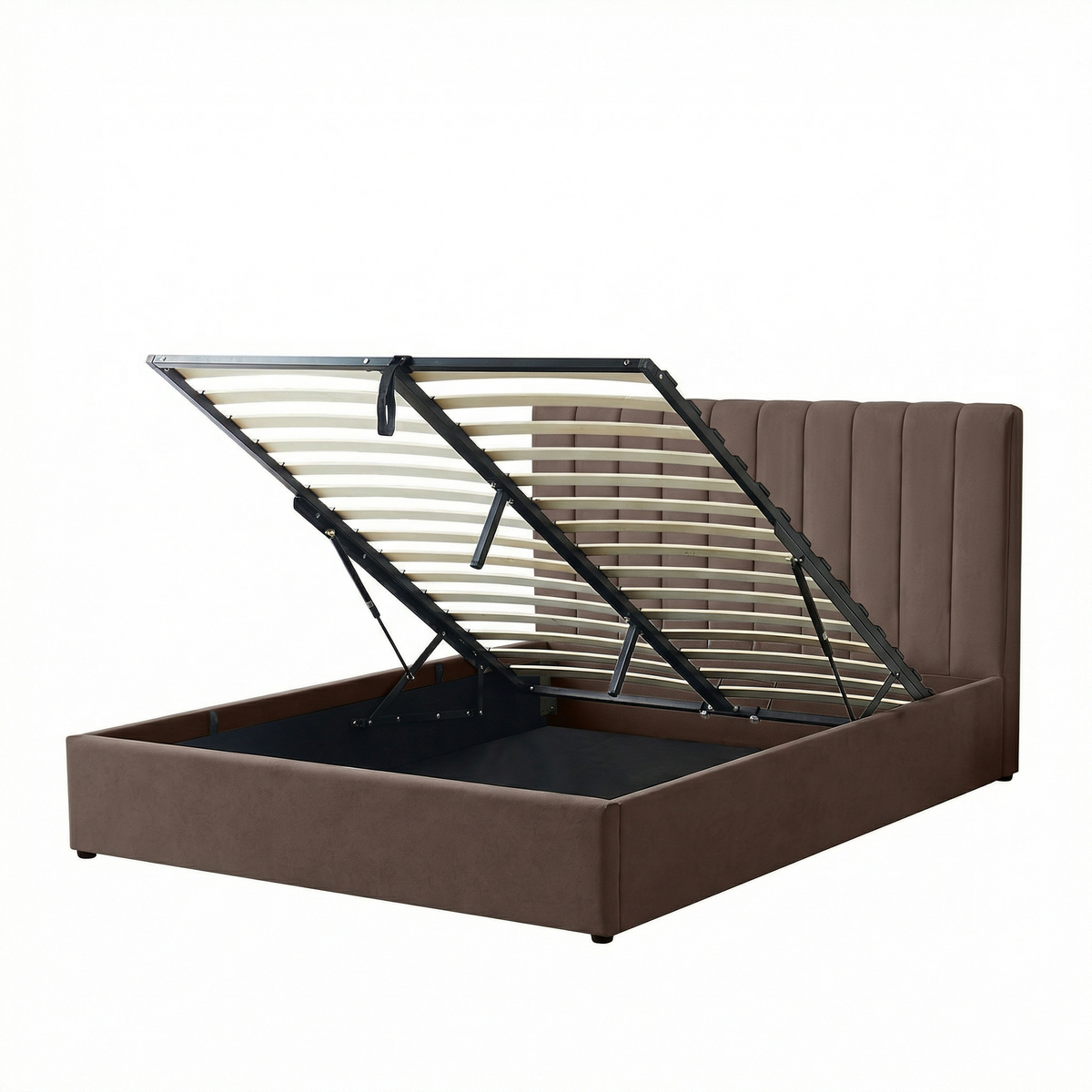 Kingsize Ottoman Storage Bed with Memory Foam Mattress (5 COLOUR CHOICES)