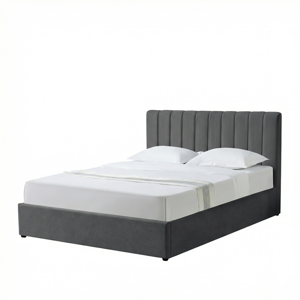 Kingsize Ottoman Storage Bed with Memory Foam Mattress (5 COLOUR CHOICES)