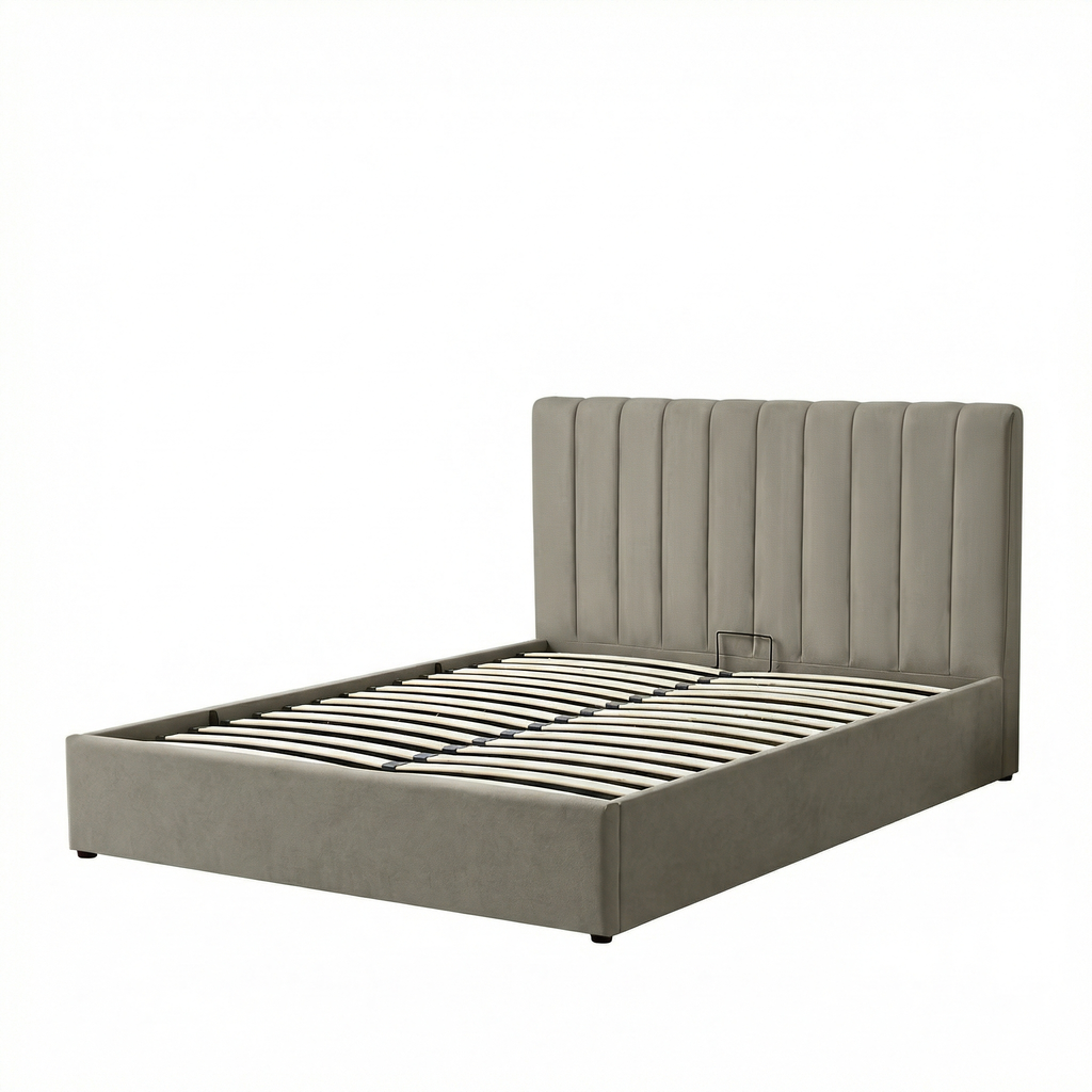 Kingsize Ottoman Storage Bed with Memory Foam Mattress (5 COLOUR CHOICES)