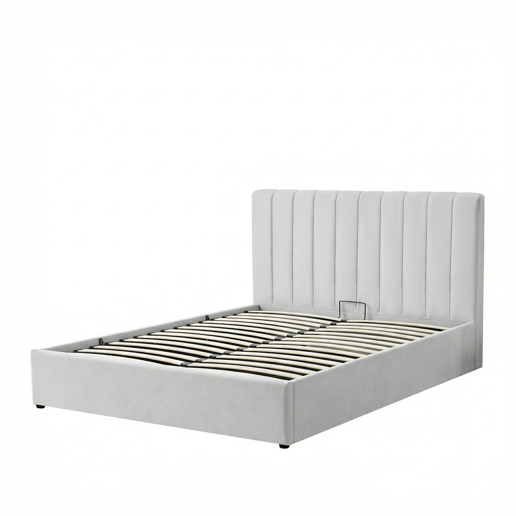 Kingsize Ottoman Storage Bed with Memory Foam Mattress (5 COLOUR CHOICES)
