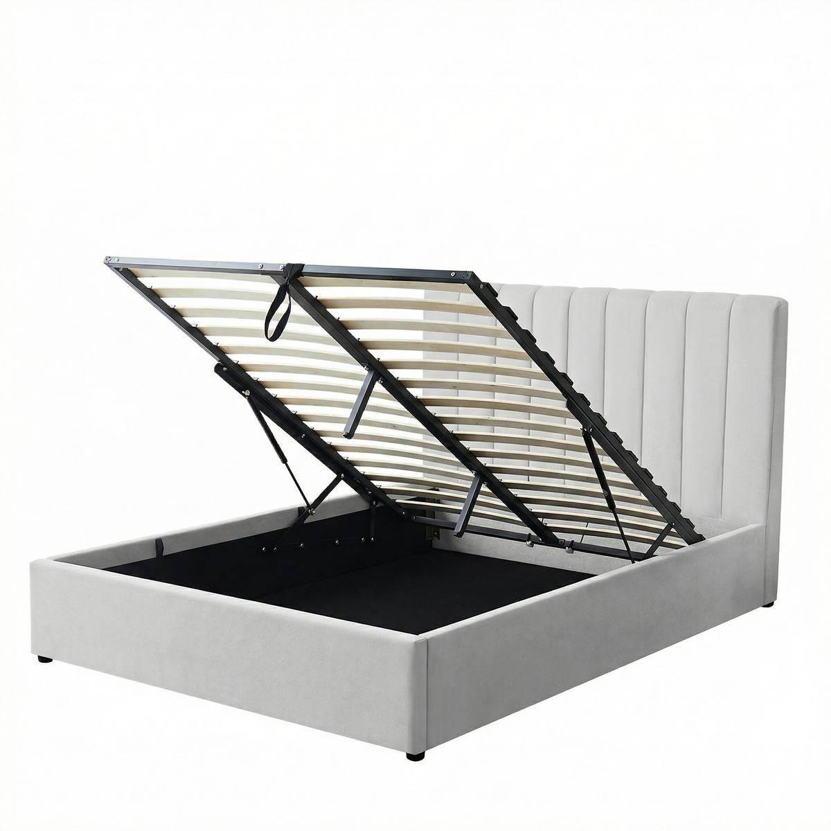 Kingsize Ottoman Storage Bed with Memory Foam Mattress (5 COLOUR CHOICES)