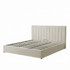 Super-King Ottoman Storage Bed with Memory Foam Mattress (5 COLOUR CHOICES)