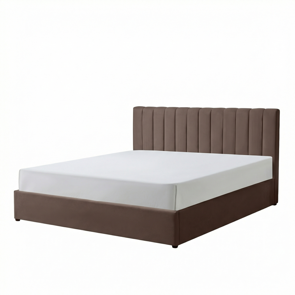 Super-King Ottoman Storage Bed with Memory Foam Mattress (5 COLOUR CHOICES)