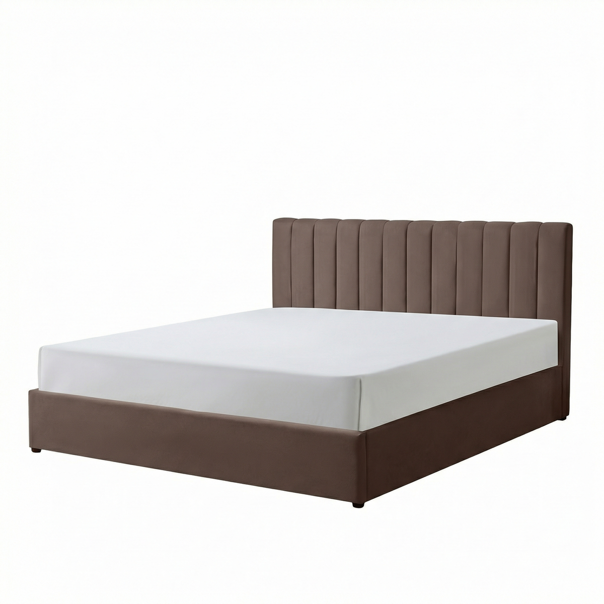 Super-King Ottoman Storage Bed with Memory Foam Mattress (5 COLOUR CHOICES)