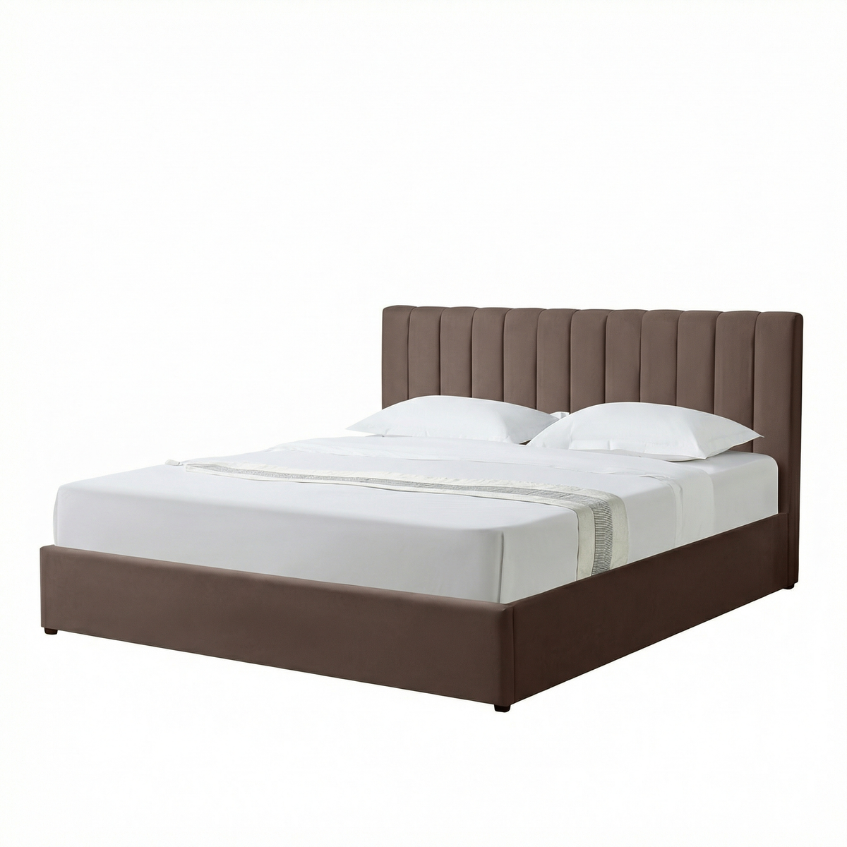 Super-King Ottoman Storage Bed with Memory Foam Mattress (5 COLOUR CHOICES)