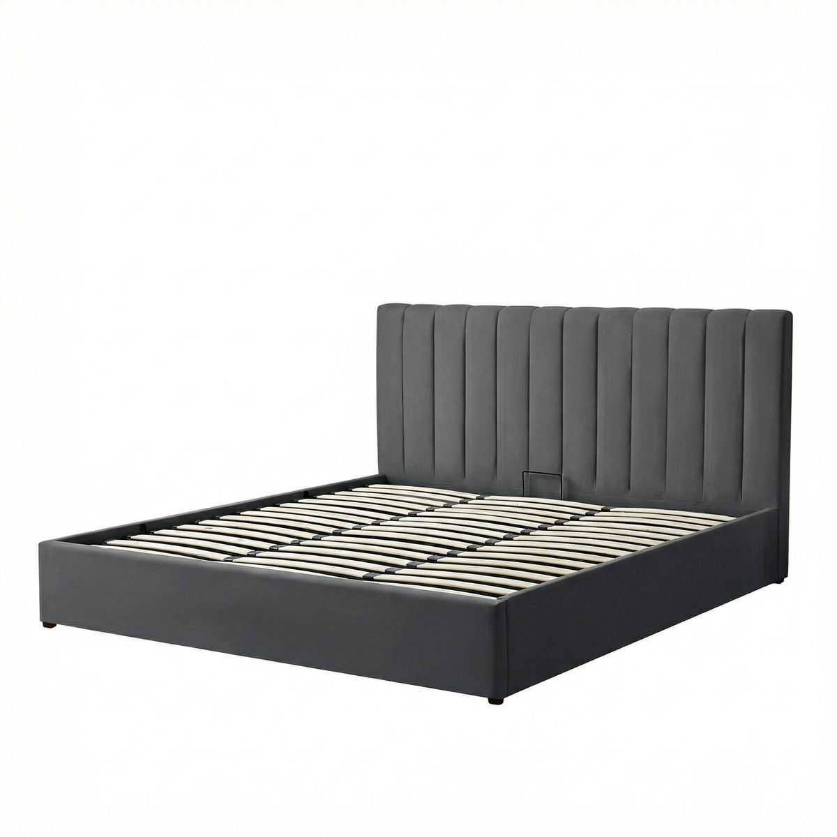 Super-King Ottoman Storage Bed with Memory Foam Mattress (5 COLOUR CHOICES)