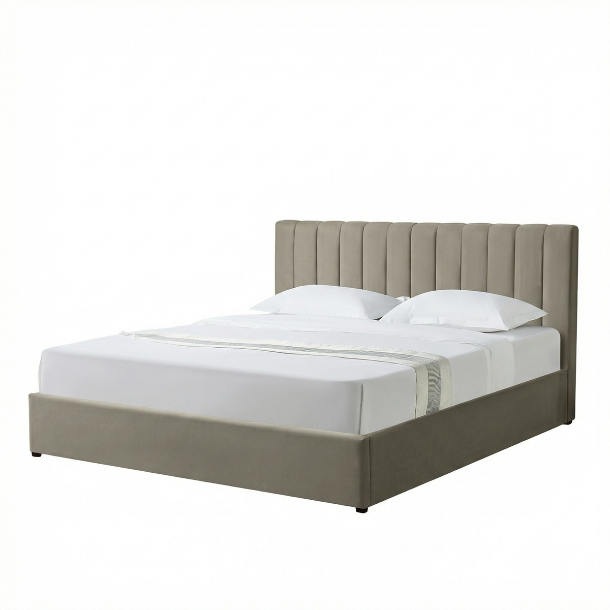Super-King Ottoman Storage Bed with Memory Foam Mattress (5 COLOUR CHOICES)