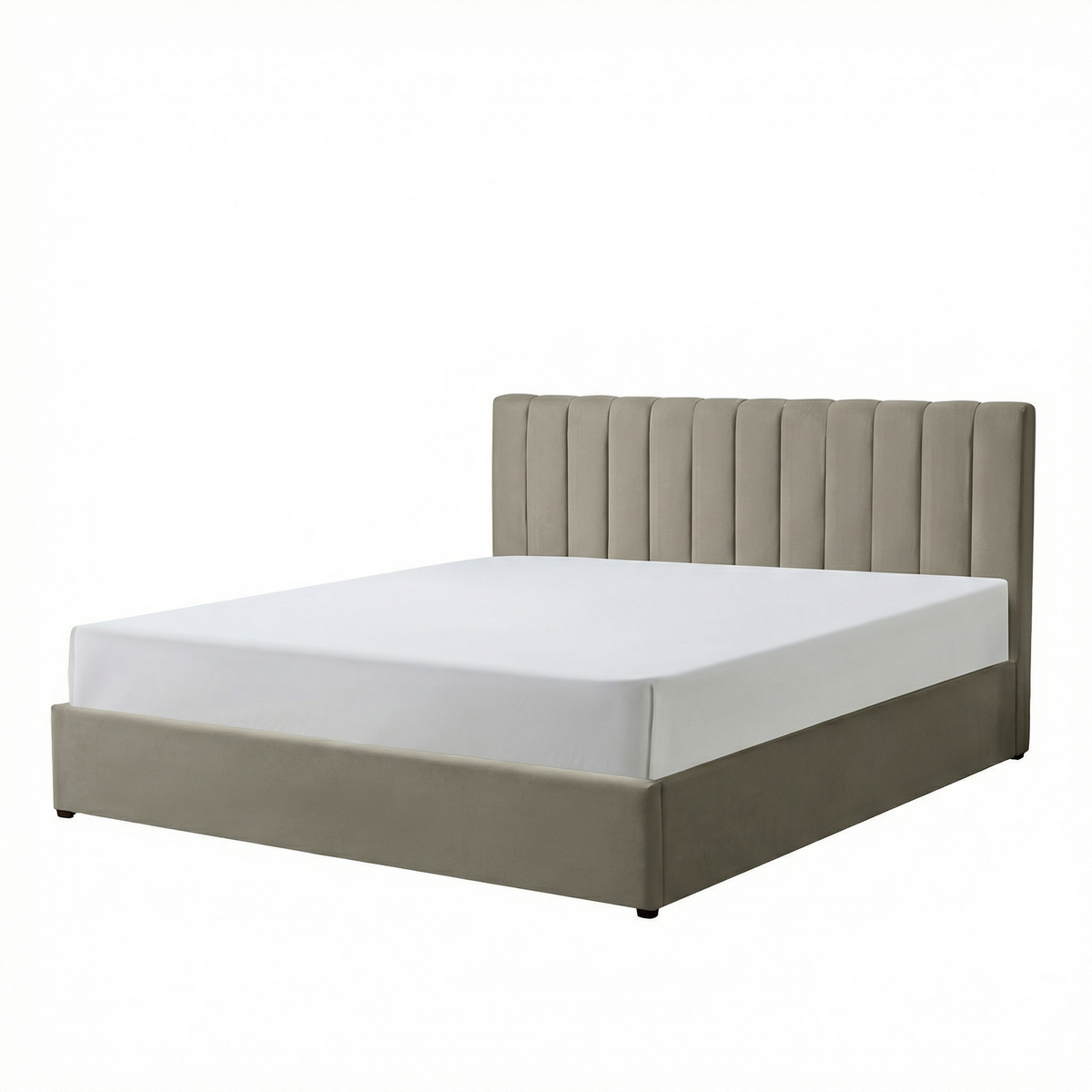 Super-King Ottoman Storage Bed with Memory Foam Mattress (5 COLOUR CHOICES)