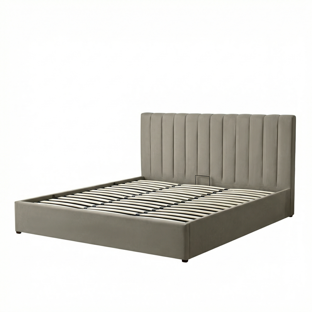 Super-King Ottoman Storage Bed with Memory Foam Mattress (5 COLOUR CHOICES)