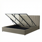 Super-King Ottoman Storage Bed with Memory Foam Mattress (5 COLOUR CHOICES)