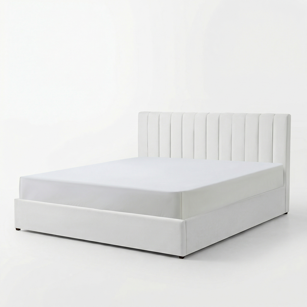 Super-King Ottoman Storage Bed with Memory Foam Mattress (5 COLOUR CHOICES)