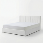 Super-King Ottoman Storage Bed with Memory Foam Mattress (5 COLOUR CHOICES)