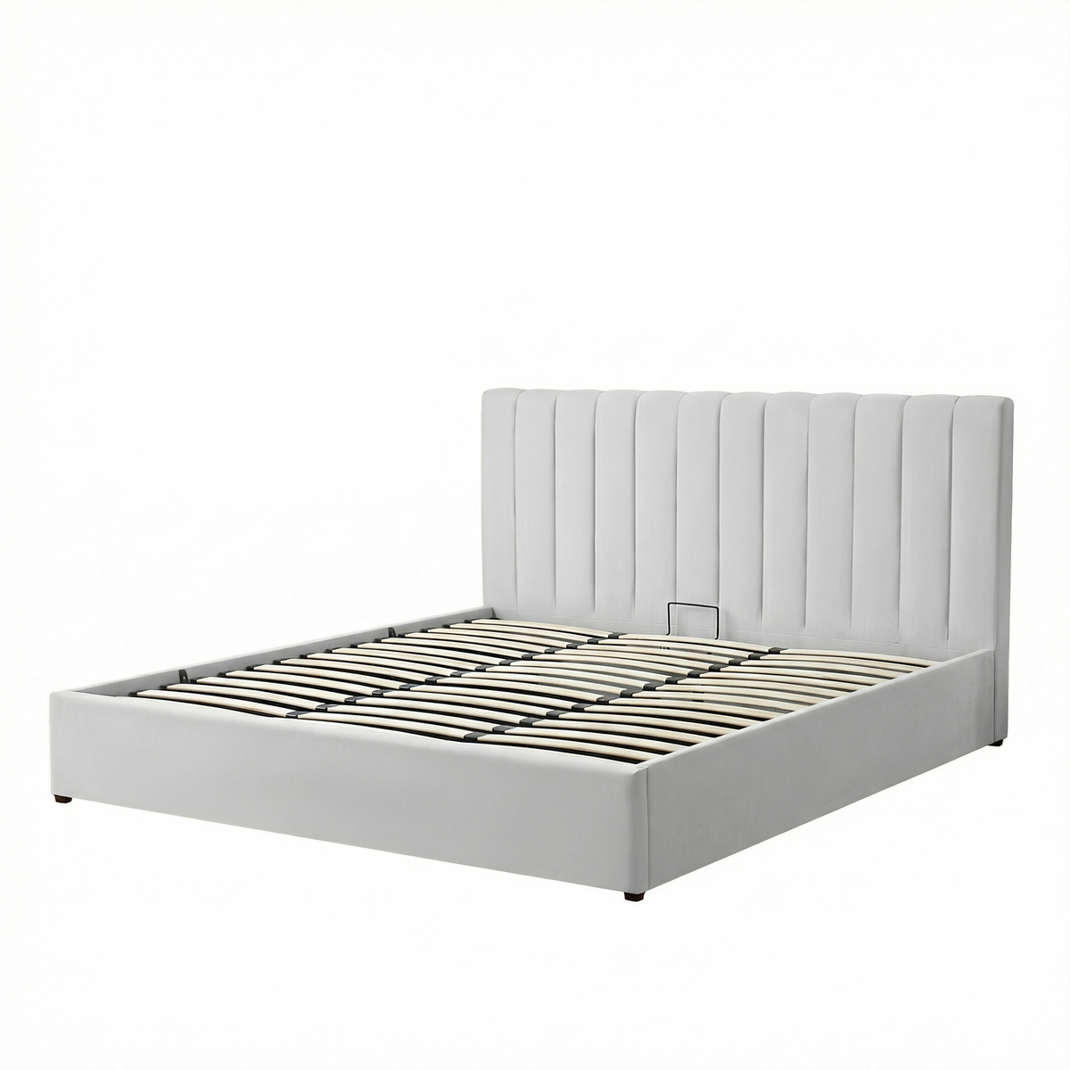 Super-King Ottoman Storage Bed with Memory Foam Mattress (5 COLOUR CHOICES)