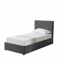 Single Ottoman Storage Bed with Memory Foam Mattress (4 COLOUR CHOICES)