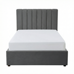 Single Ottoman Storage Bed with Memory Foam Mattress (4 COLOUR CHOICES)