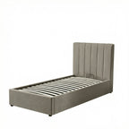 Single Ottoman Storage Bed with Memory Foam Mattress (4 COLOUR CHOICES)