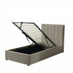 Single Ottoman Storage Bed with Memory Foam Mattress (4 COLOUR CHOICES)