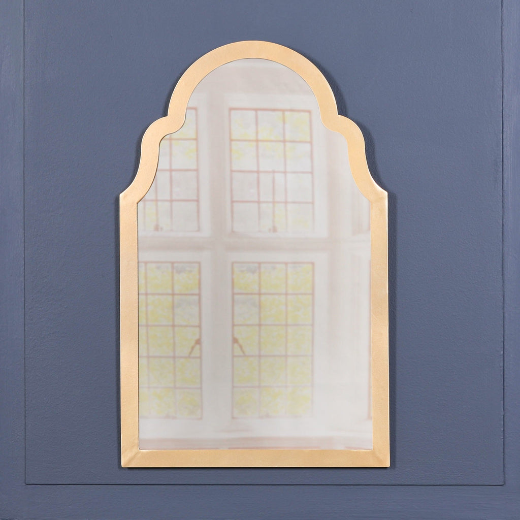Gold Arch Metal Wall Mirror