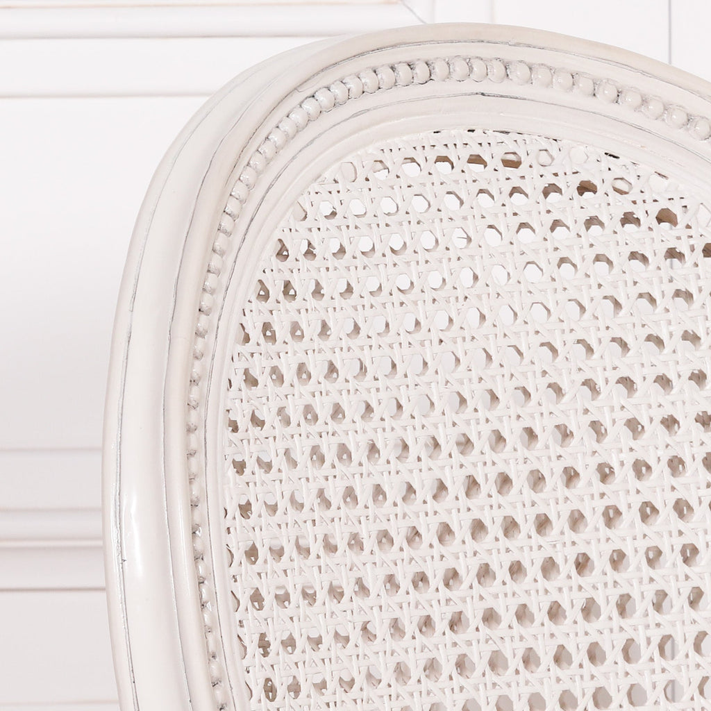 Off White Chateau Rattan Dining Chair