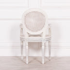 Off White Chateau Rattan Dining / Bedroom Arm Chair