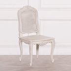 Off White Rattan Dining / Bedroom Chair