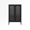 Black Modern Industrial Style Display Cabinet
