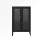Black Modern Industrial Style Display Cabinet