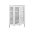 White Sleek Industrial Cabinet