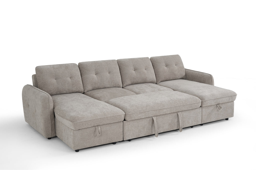 Moscow Sofabed Beige U Shape Corner