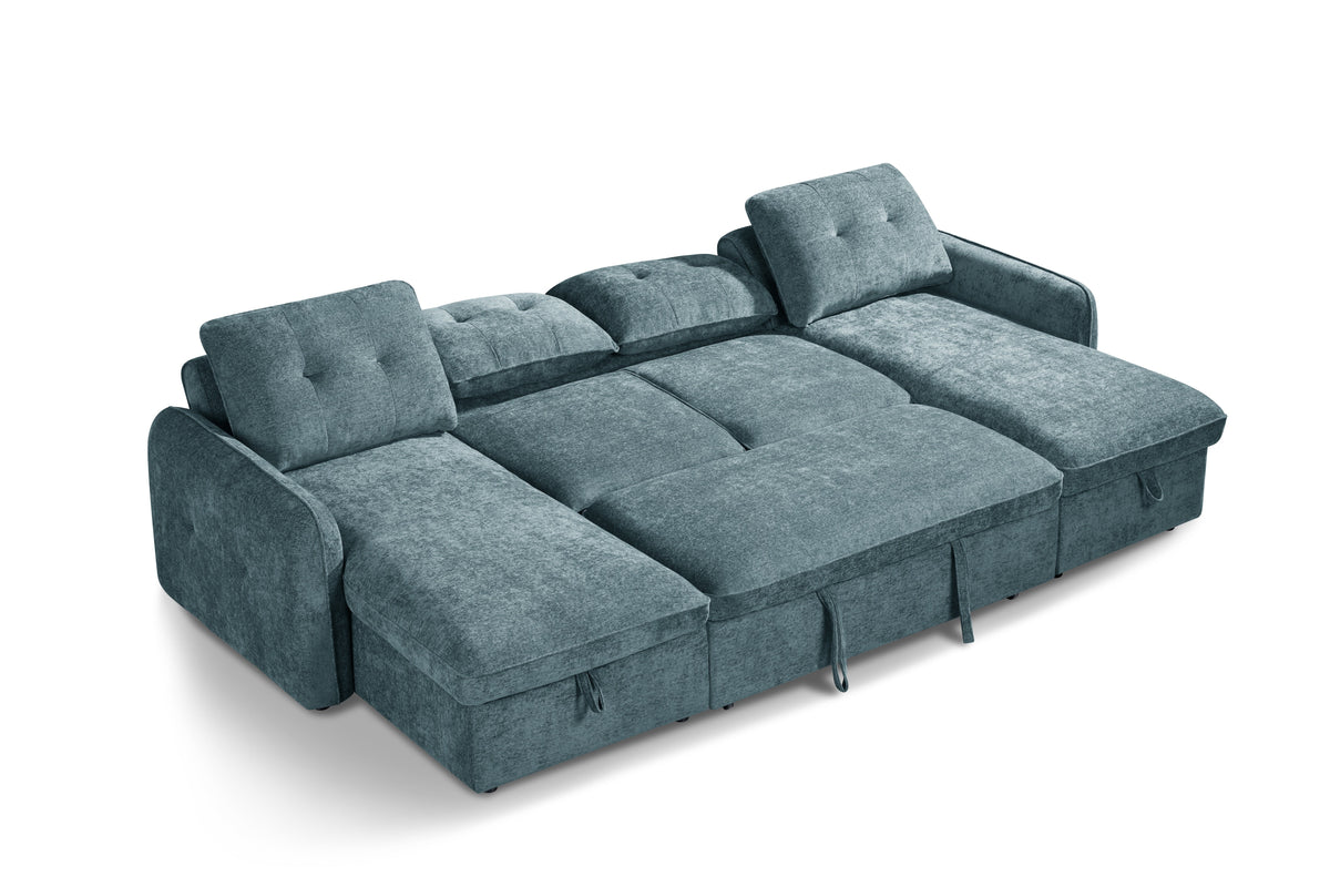 Moscow Sofabed Blue U Shape Corner