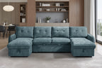 Moscow Sofabed Blue U Shape Corner
