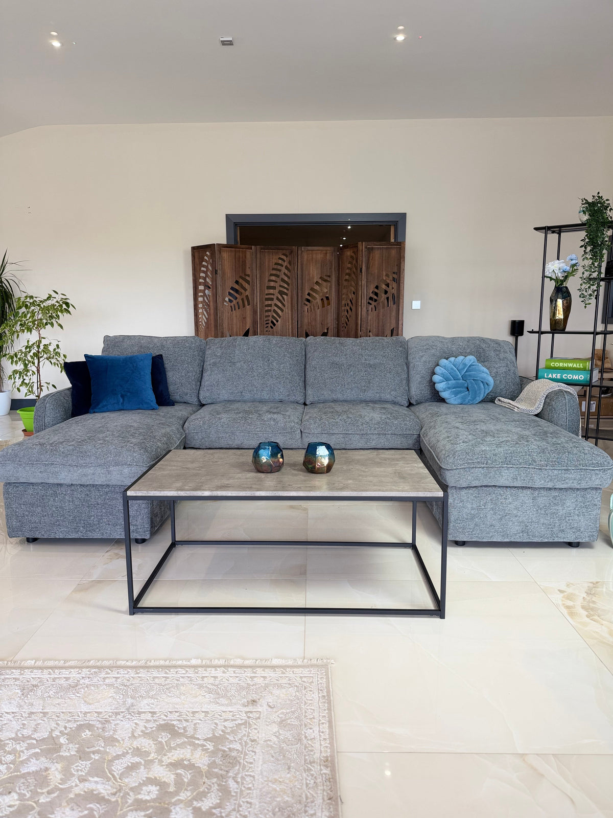 Moscow Sofabed Grey U Shape Corner