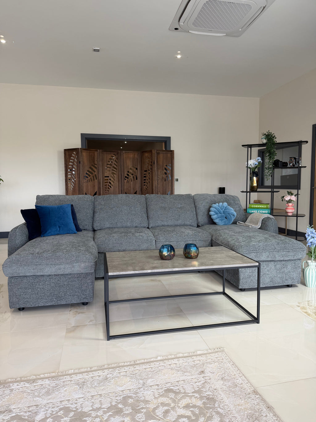 Moscow Sofabed Grey U Shape Corner