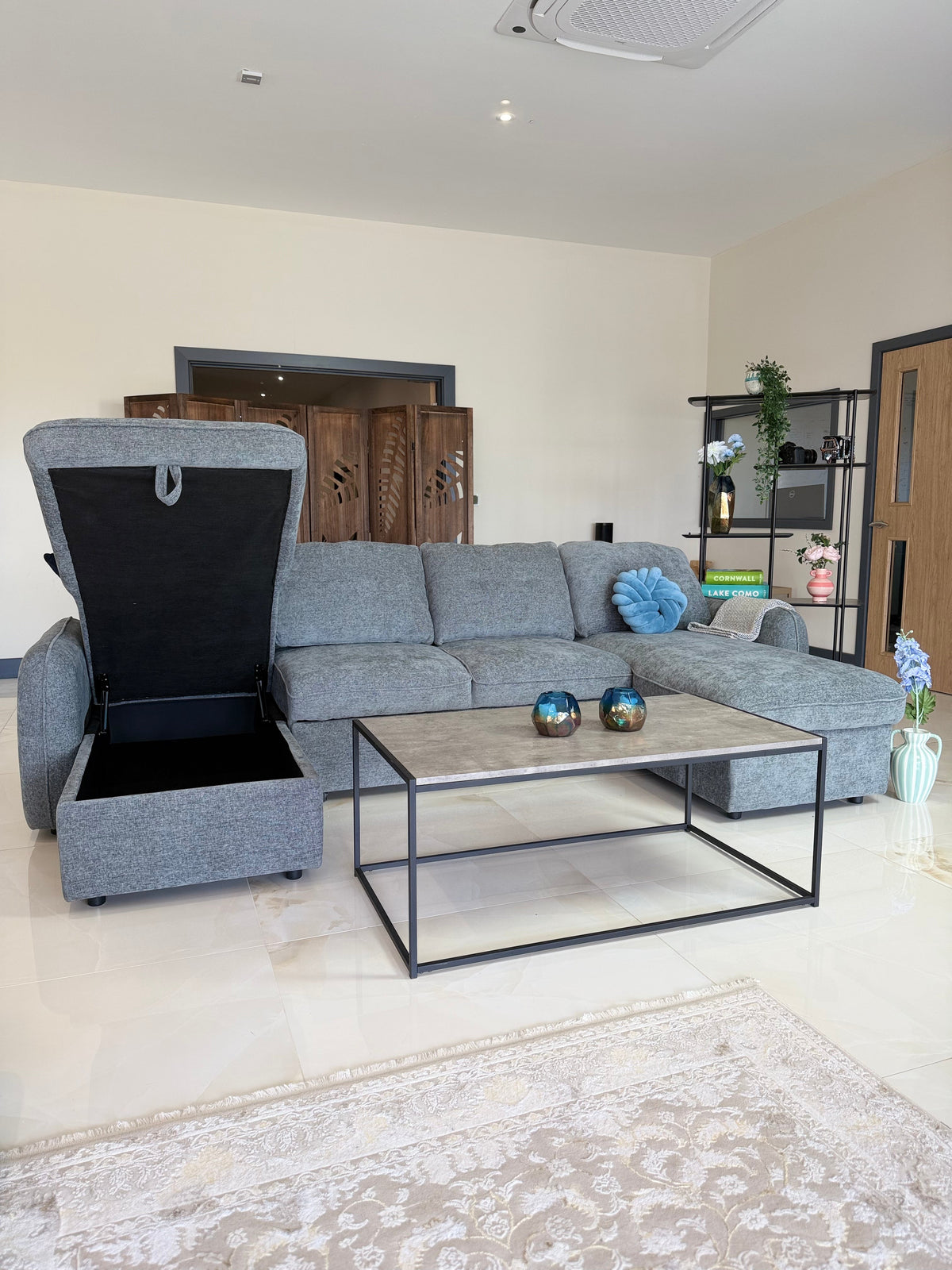 Moscow Sofabed Grey U Shape Corner