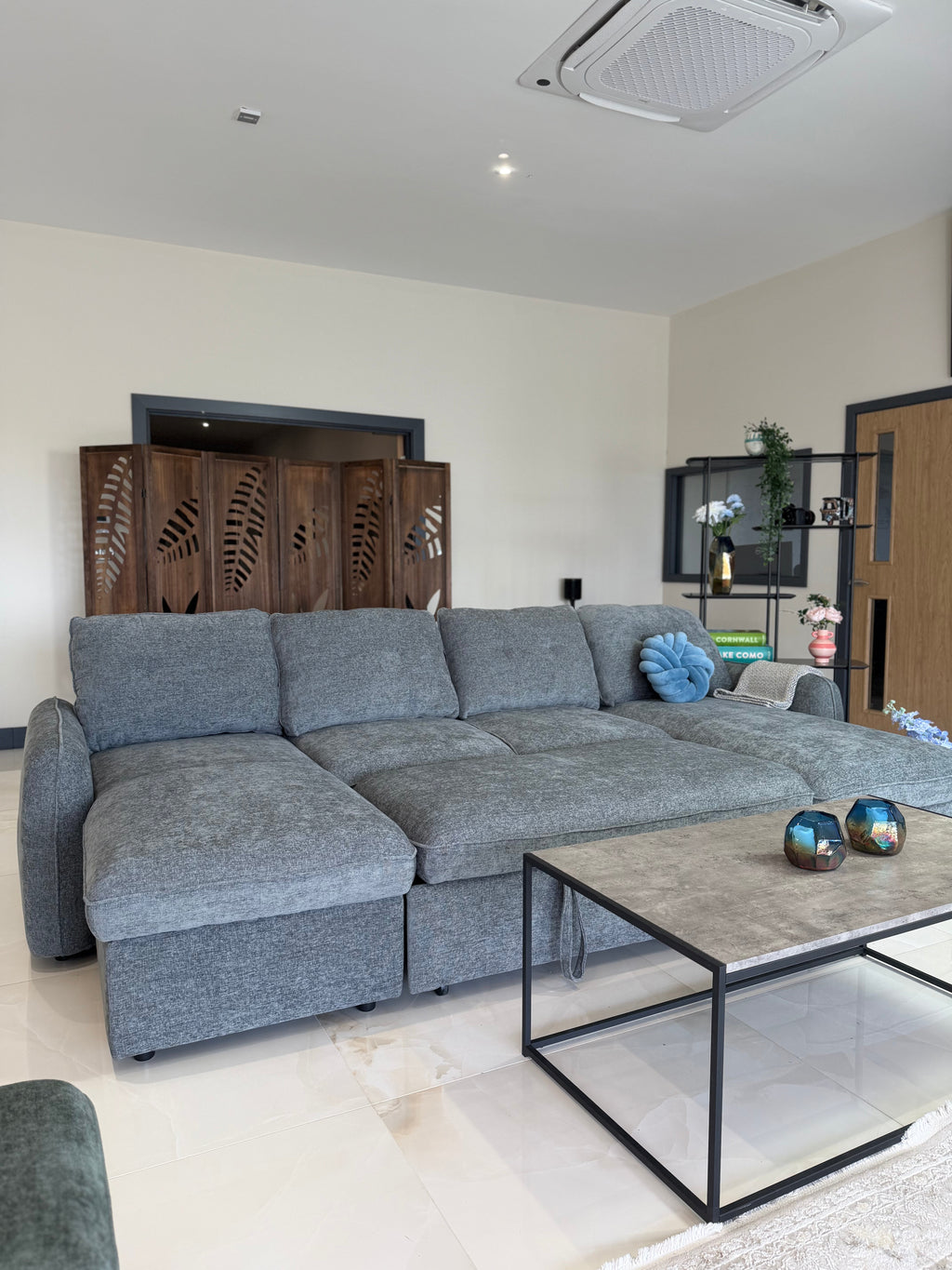 Moscow Sofabed Grey U Shape Corner