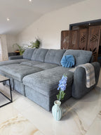 Moscow Sofabed Grey U Shape Corner