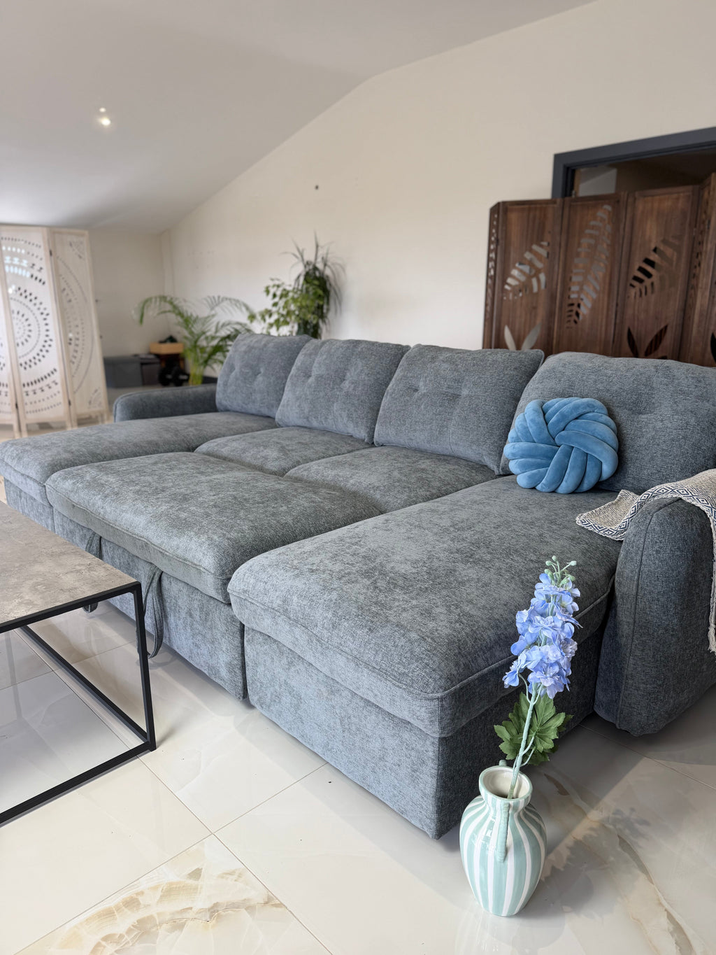 Moscow Sofabed Grey U Shape Corner