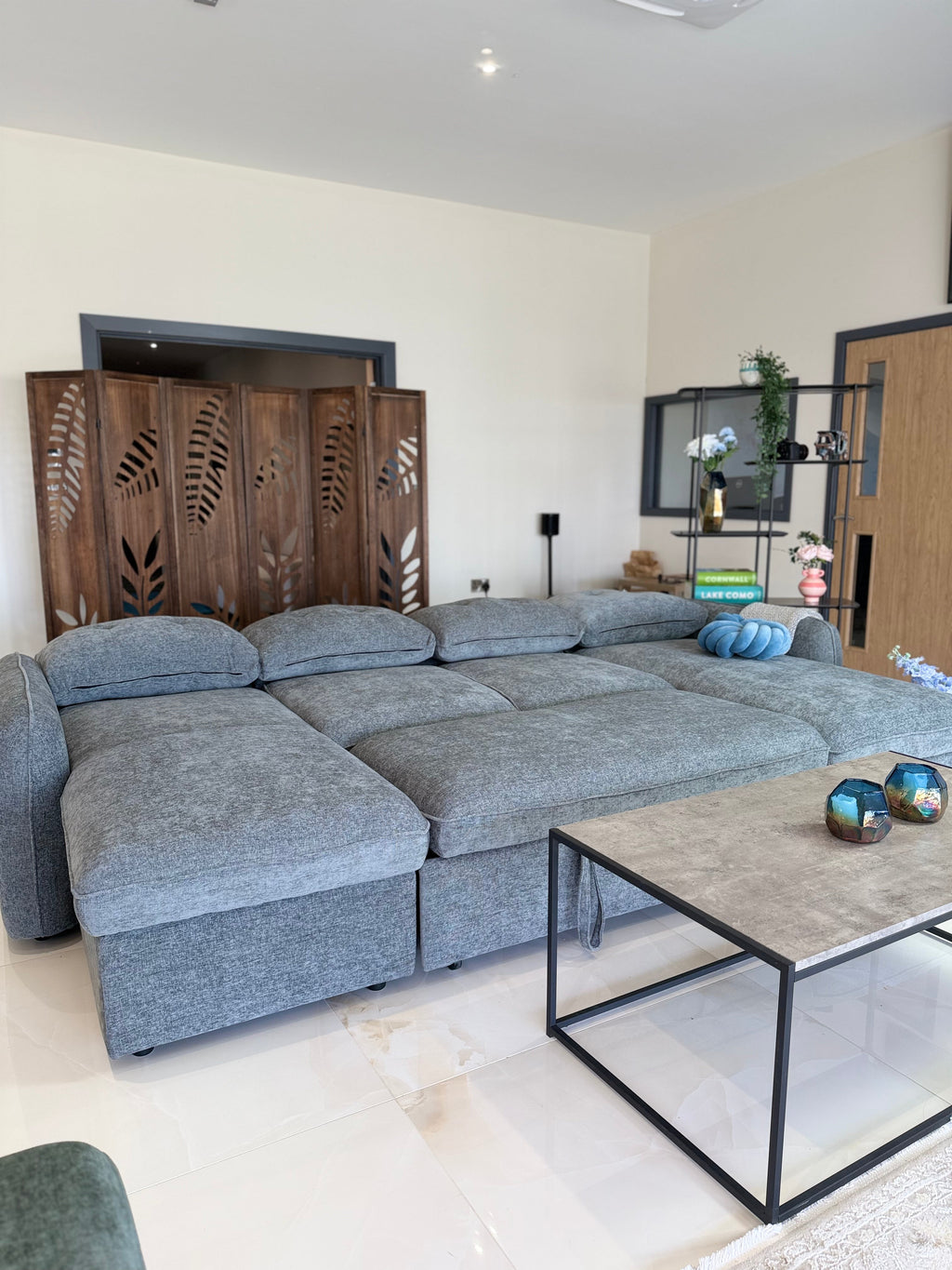 Moscow Sofabed Grey U Shape Corner