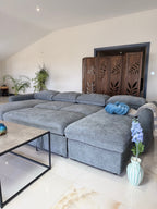 Moscow Sofabed Grey U Shape Corner
