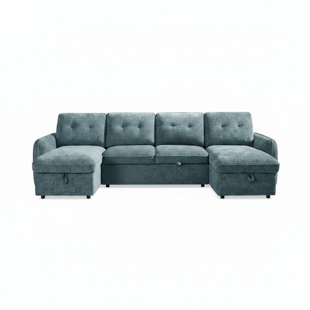 Moscow Sofabed Blue U Shape Corner