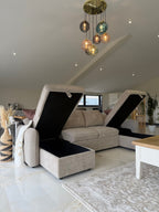 Moscow Sofabed Beige U Shape Corner